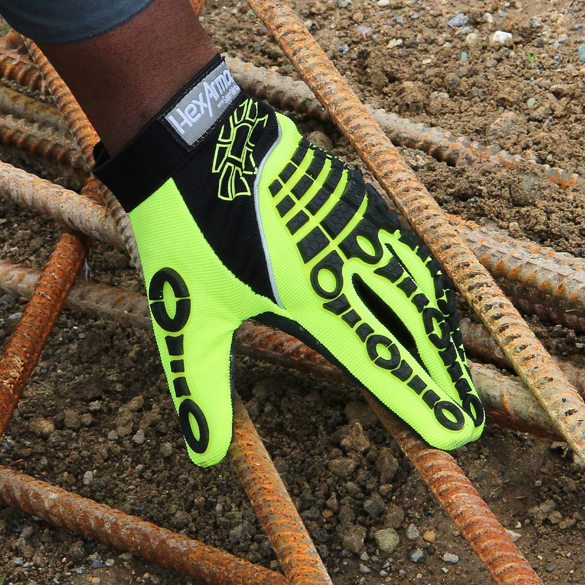 Cut-Resistant Impact Protection High-Visibility Work Gloves | Chrome Series® 4026 | Medium