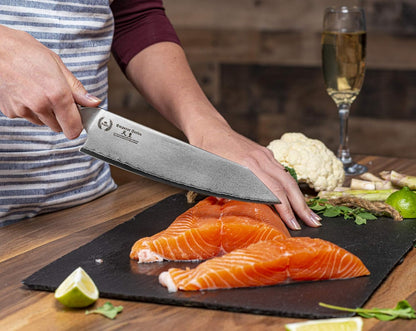 Kiritsuke Chef Knife: Professional Japanese 8.5 Inch AUS10 Premium High Carbon 67 Layer Damascus Steel Chef’s knives w/G-10 Handle Knives