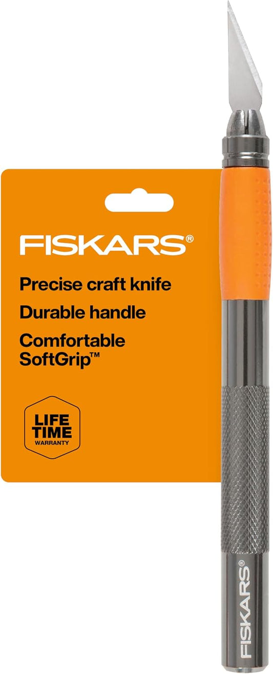 6" Detail Craft Knife for Precision Cutting & Detail Work, Arts & Crafts Exacto Hobby Knife for Scrapbooking, Cutter Ideal for Cardstock, Thin Plastic, Photos, Vinyl & Canvas, Durable Aluminum