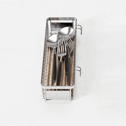 Drawer Silverware Organizer, Utensil Mesh Organizer for Chopsticks/Spoon/Fork/Knife, SUS304 Stainless Steel Drawer Utensil Drying Rack