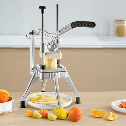 Commercial French Fry Cutter, 4 Blades Lever Vegetable Chopper