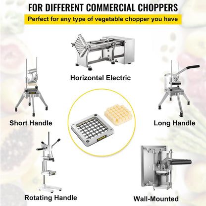 Commercial French Fry Cutter, 4 Blades Lever Vegetable Chopper