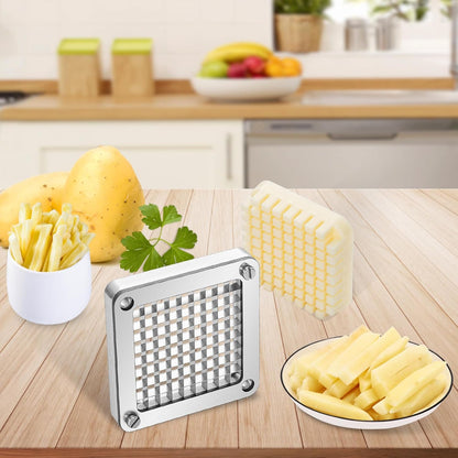 Commercial French Fry Cutter, 4 Blades Lever Vegetable Chopper