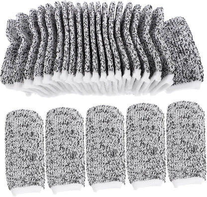 60Pcs Reusable Cut Resistant Sleeves for Kitchen DIY and Sculpture Work Breathable Thumb Protectors for Enhanced Comfort and Safety