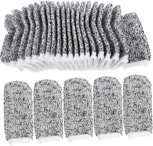 60Pcs Reusable Cut Resistant Sleeves for Kitchen DIY and Sculpture Work Breathable Thumb Protectors for Enhanced Comfort and Safety