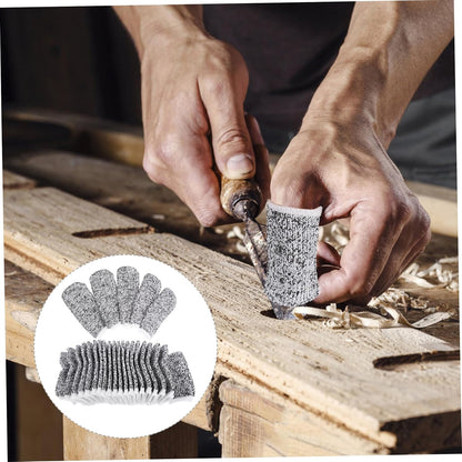 60Pcs Reusable Cut Resistant Sleeves for Kitchen DIY and Sculpture Work Breathable Thumb Protectors for Enhanced Comfort and Safety