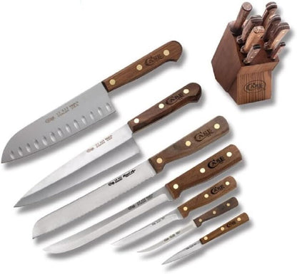 Case Cutlery Nine Piece Block Set Walnut CA10249