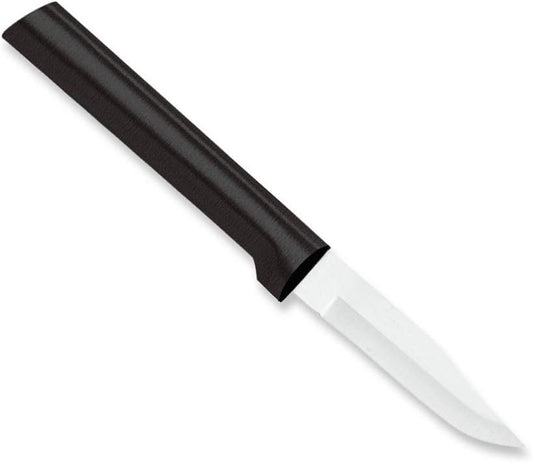 Peeling Paring Knife (W202), Black Handle | 2.5" Stainless Steel Blade, Black Resin Handle