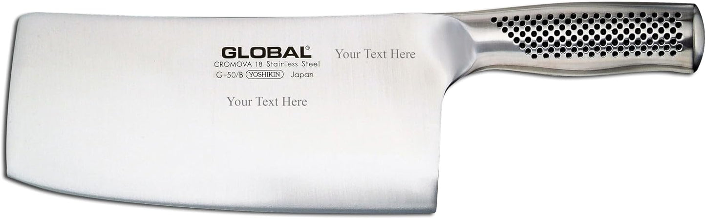 Global Kitchen-Knives Chop & Slice 7-3/4-Inch Chinese Chef's Knife/Cleaver, Stainless Steel
