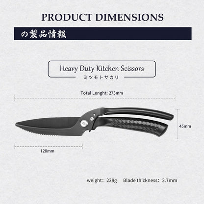 Heavy Duty Poultry Shears, Detachable Kitchen Scissors
