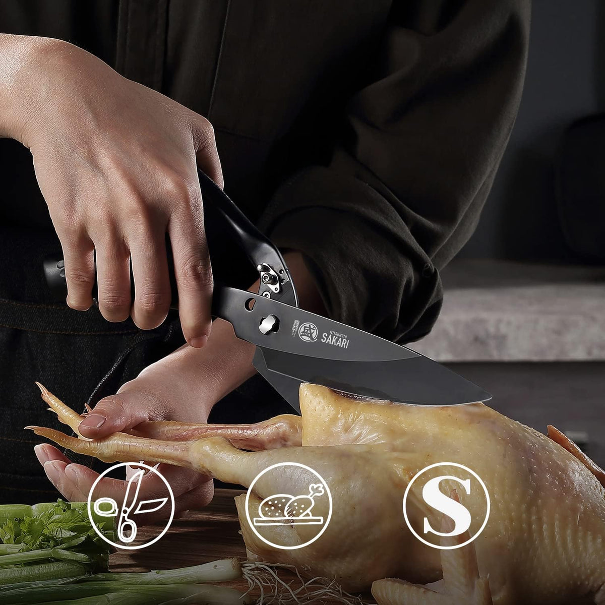 Heavy Duty Poultry Shears, Detachable Kitchen Scissors