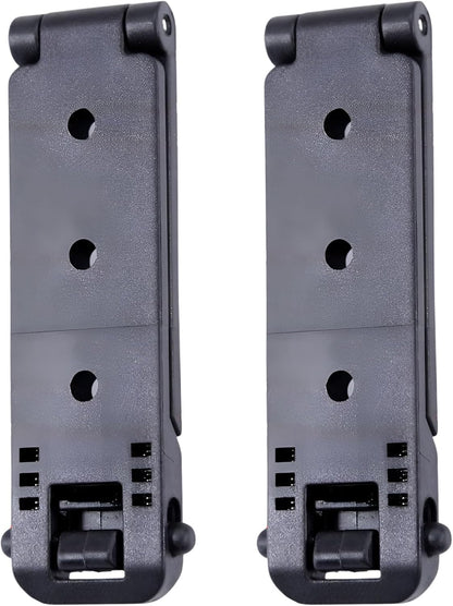 Molle Attachment – Quick Locking Belt Clip with Mounting Hardware for Holsters, Mag Pouches, Knife Sheaths, Vests – Available in Size (1", 2", 3", 5") & Pack (2 & 4) – USA Made
