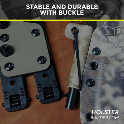 Molle Attachment – Quick Locking Belt Clip with Mounting Hardware for Holsters, Mag Pouches, Knife Sheaths, Vests – Available in Size (1", 2", 3", 5") & Pack (2 & 4) – USA Made