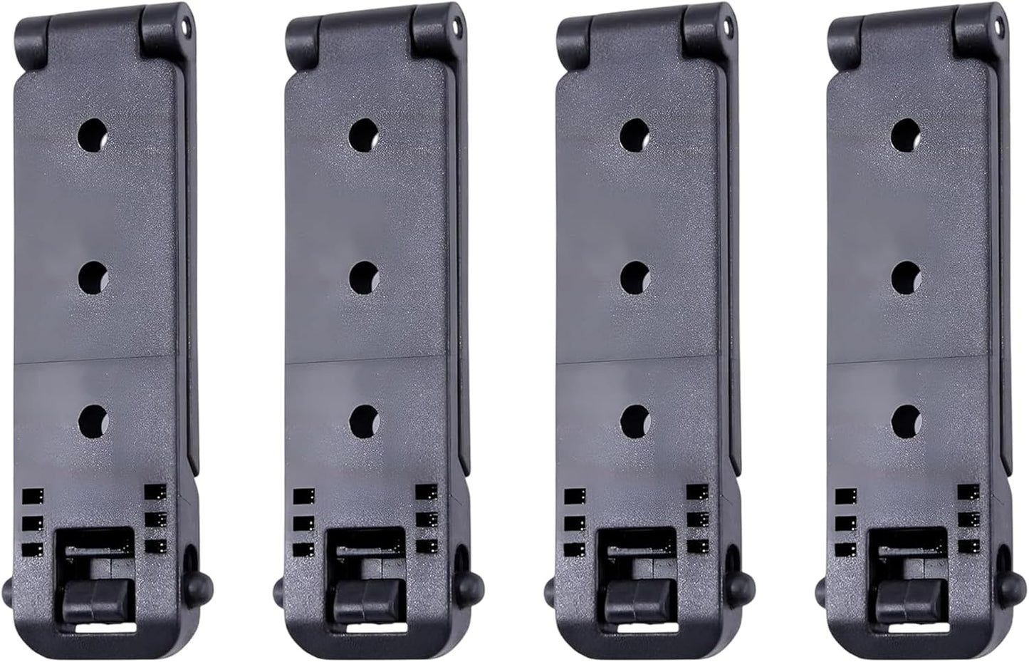 Molle Attachment – Quick Locking Belt Clip with Mounting Hardware for Holsters, Mag Pouches, Knife Sheaths, Vests – Available in Size (1", 2", 3", 5") & Pack (2 & 4) – USA Made