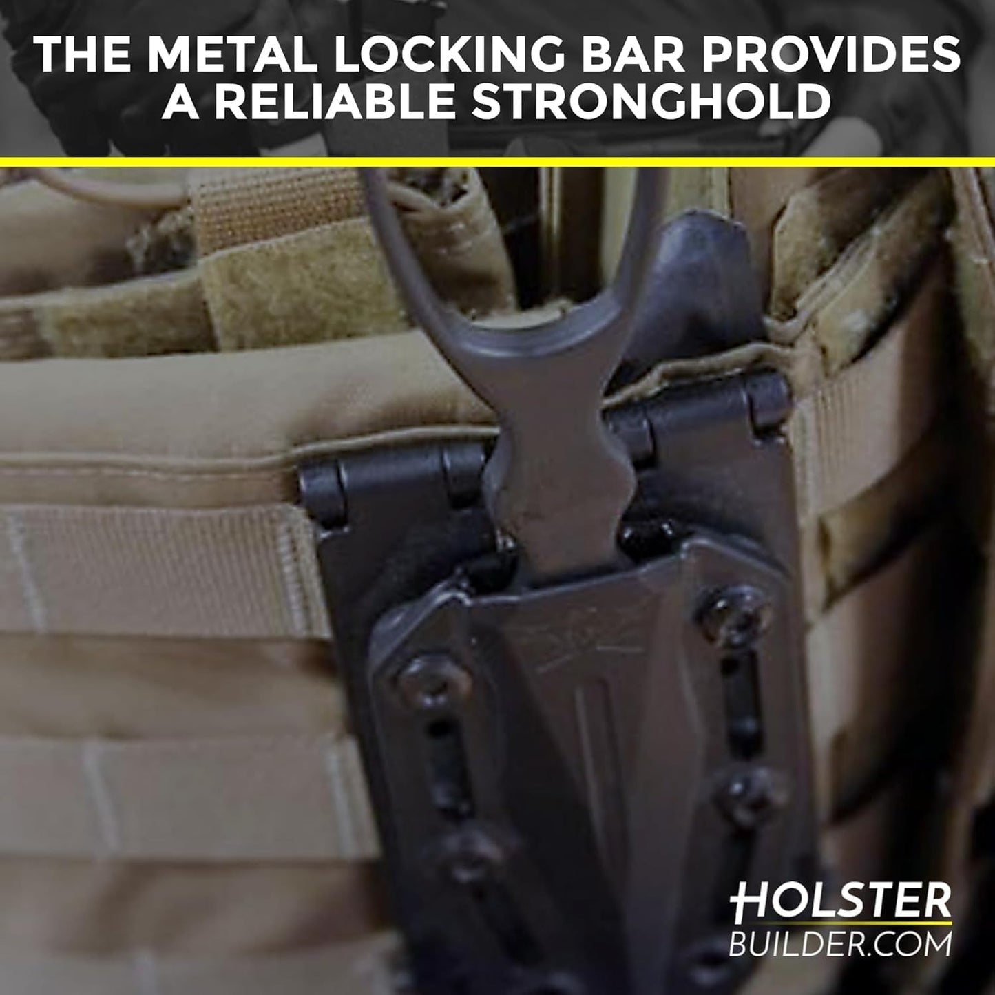 Molle Attachment – Quick Locking Belt Clip with Mounting Hardware for Holsters, Mag Pouches, Knife Sheaths, Vests – Available in Size (1", 2", 3", 5") & Pack (2 & 4) – USA Made