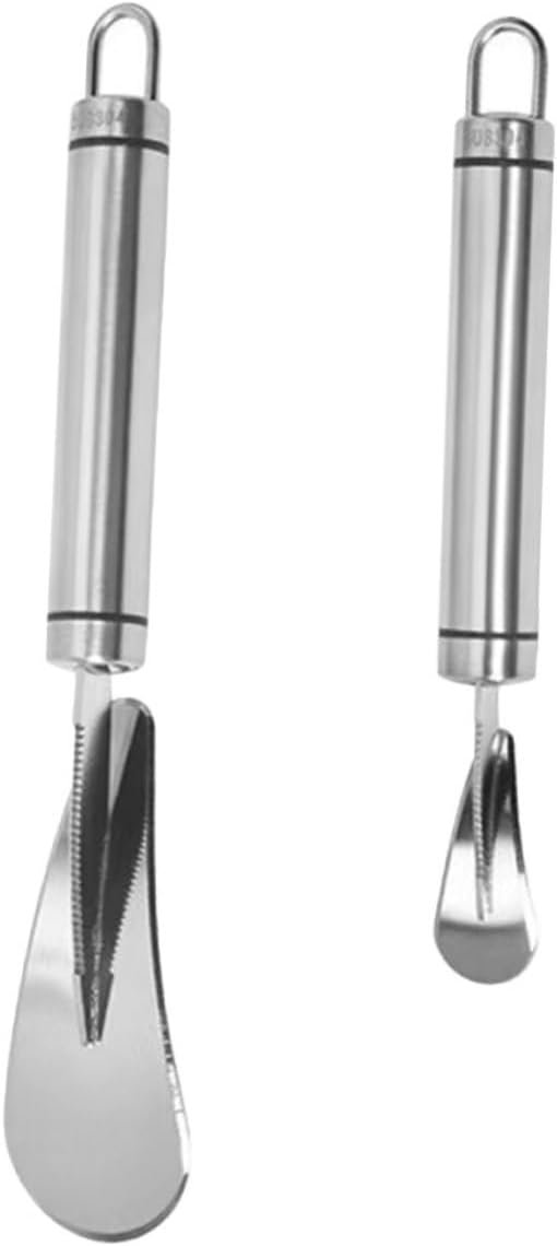 Stainless Steel Citrus Peeler and Grapefruit Knife Set 2pcs Multi-purpose Fruit Peeling Tool for Kitchen for Oranges and Pomelos Easy to Use Household Kitchen Accessory