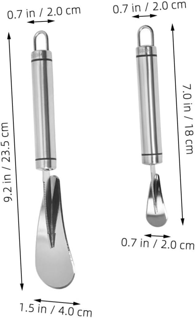Stainless Steel Citrus Peeler and Grapefruit Knife Set 2pcs Multi-purpose Fruit Peeling Tool for Kitchen for Oranges and Pomelos Easy to Use Household Kitchen Accessory