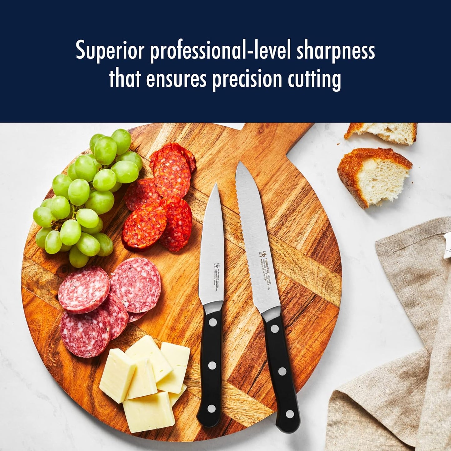 Solution Razor-Sharp 2-Piece Utility Knife Set, German Engineered Knife Informed by over 100 Years of Mastery