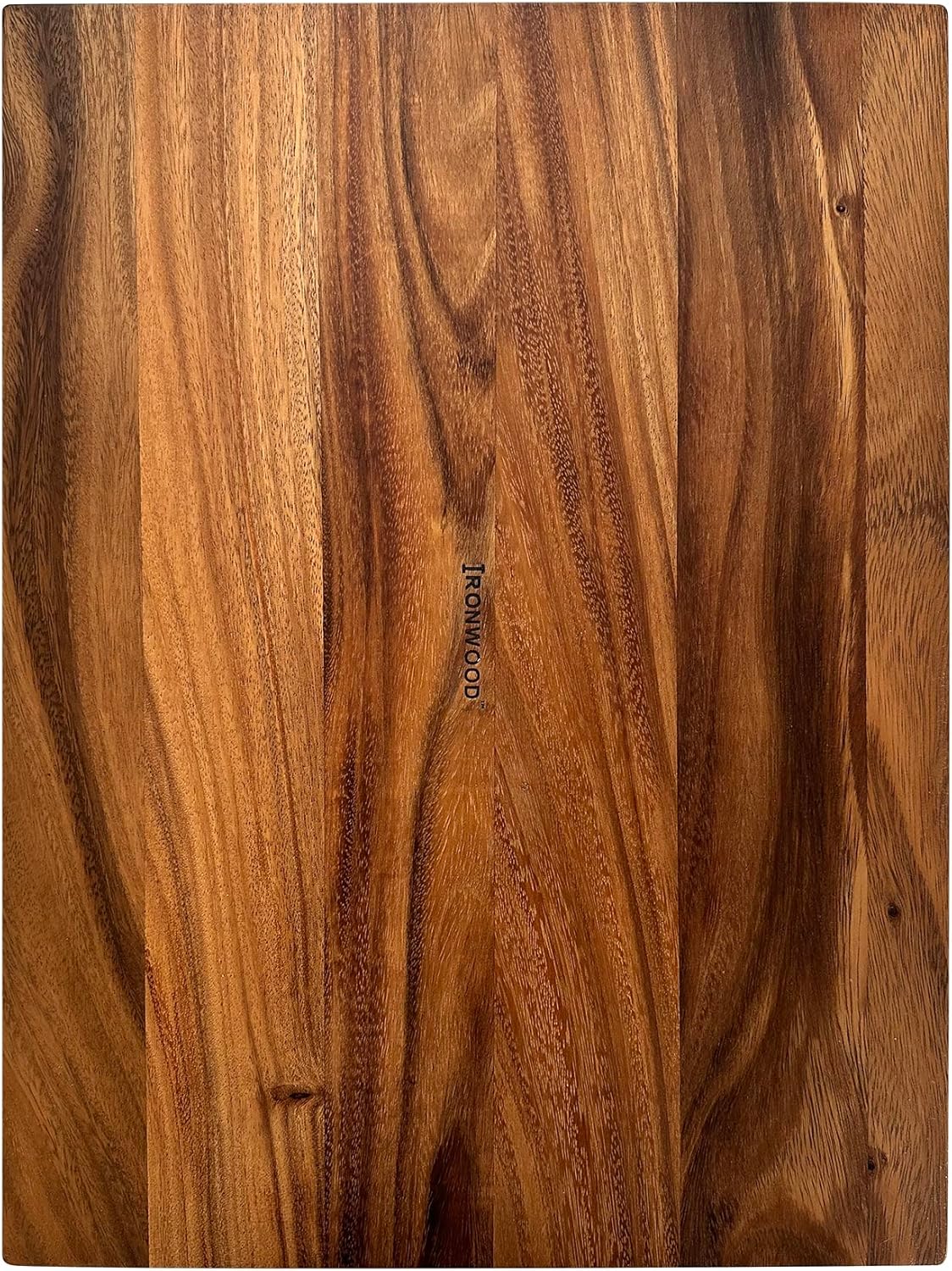 Gourmet Hudson Carving Board, 15" x 20" Acacia Wood Cutting Board with Grip Pad and Juice Well