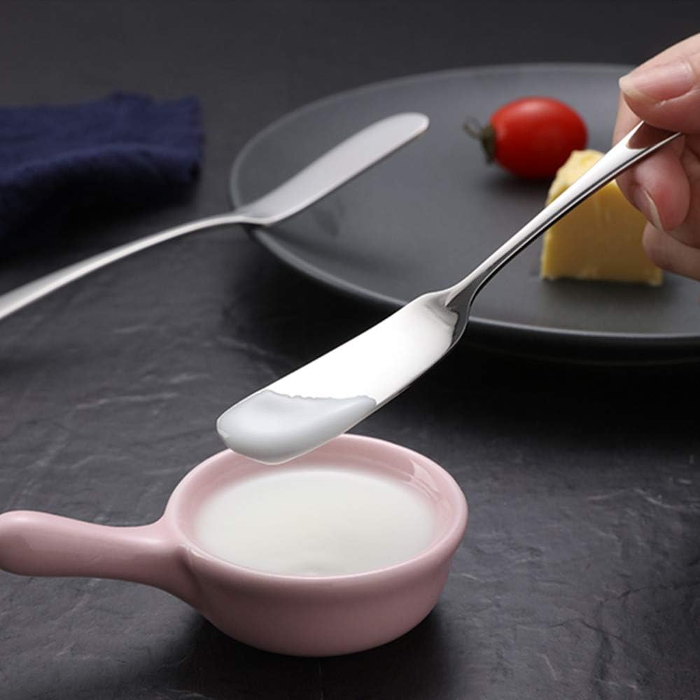 Set of 5 Stainless Steel Butter Knife, Butter applicator, Breakfast Spreads,soft cheeses and jam
