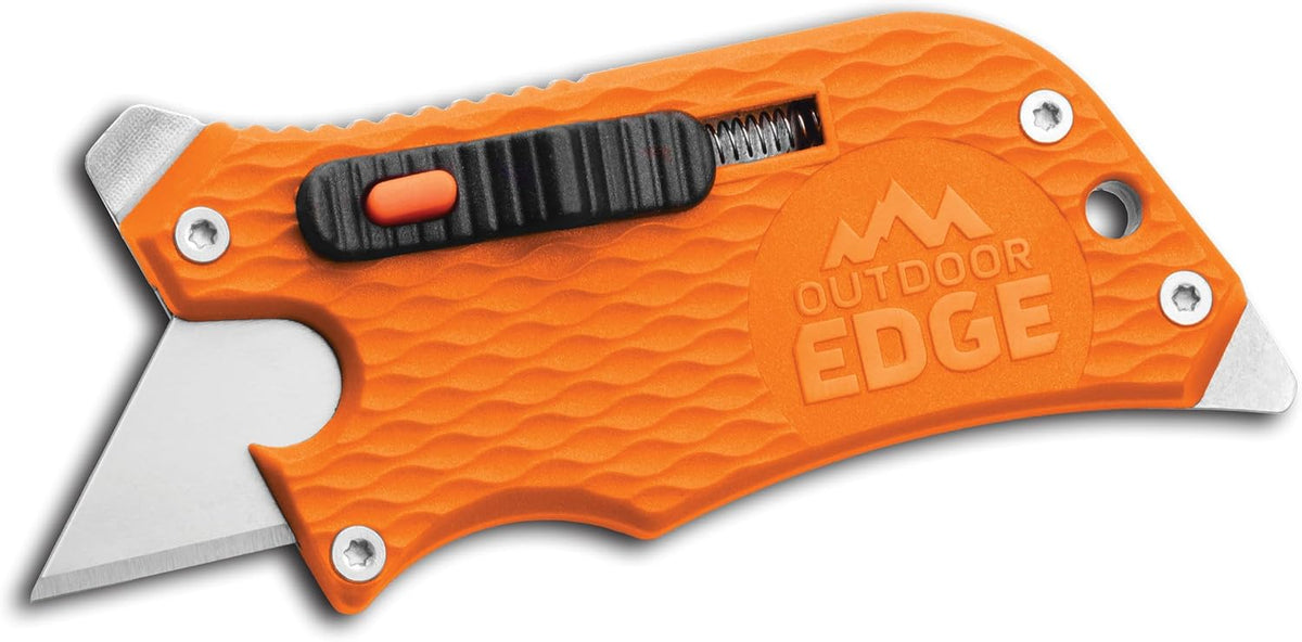 SlideWinder - Utility Knife Multitool with Standard Replaceable Razor Blade, Screwdrivers, Prybar, Bottle Opener and Pocket Clip with Locking Auto-Retracting Blade