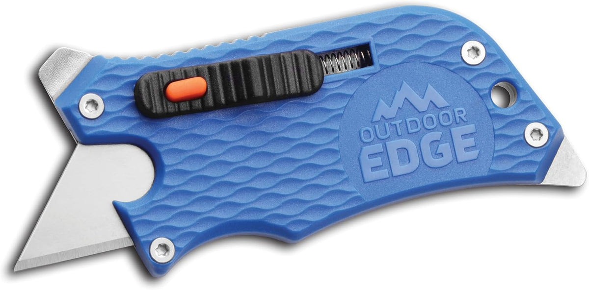 SlideWinder - Utility Knife Multitool with Standard Replaceable Razor Blade, Screwdrivers, Prybar, Bottle Opener and Pocket Clip with Locking Auto-Retracting Blade