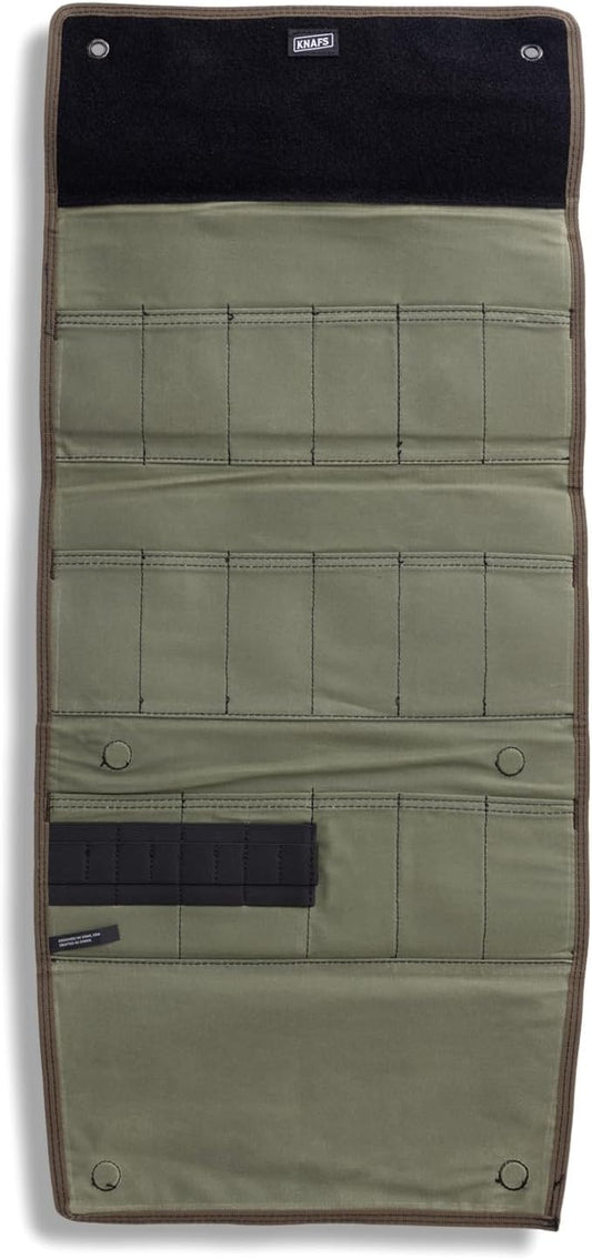 Burrito Grande Knife Storage Roll - Large Hanging Expandable Bag with Straps (OD Green)