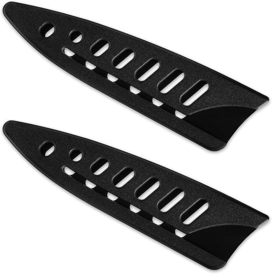 2 Pcs Knife Sheath Blade Protector Kitchen Safety Knife Covers or Sleeves for 3.5 inch Paring Knives Black Universal Plastic Knives Guards for Kitchen
