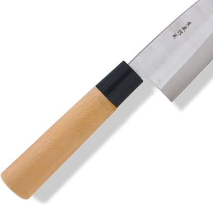 7” High Carbon German Steel Blade Deba Knife with Wood Handle- Japanese Kitchen Knife Sharp Sushi Knife for Fish Fillet Knifes Fish Cutting
