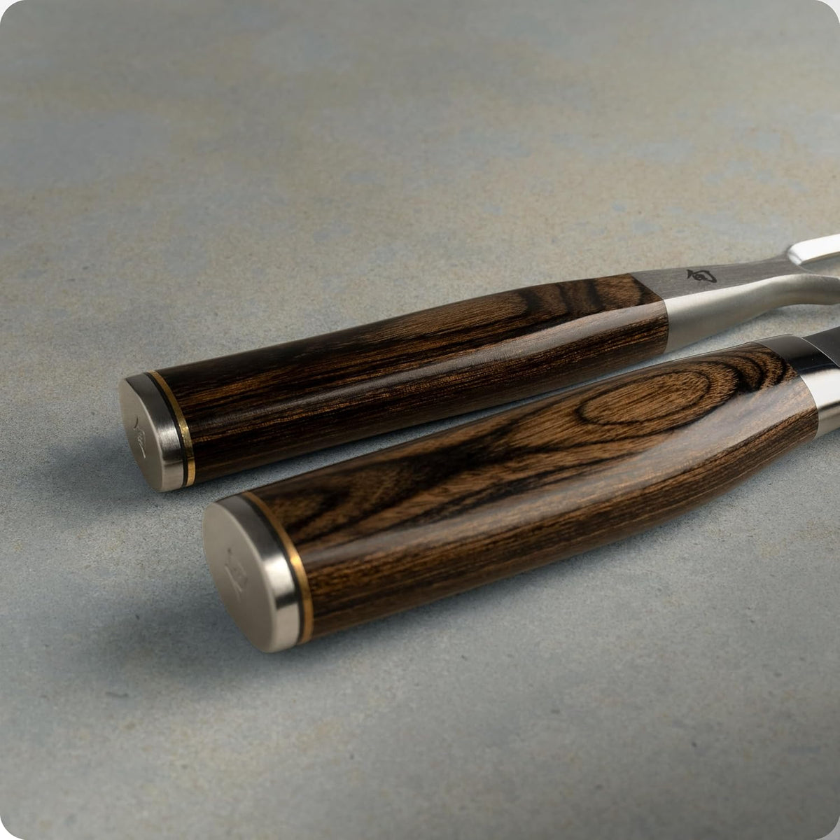 Premier 2 Piece Carving Set | Includes 9.5" Premier Slicing Knife and Carving Fork, VG-MAX Core, Damascus Stainless Steel Cladding, Pakkawood Handle
