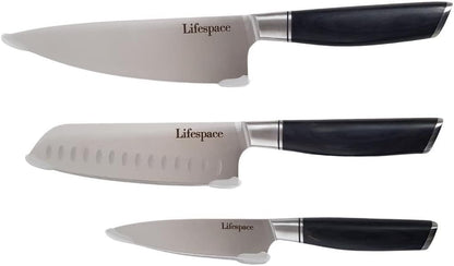 Classic Japanese Chef Knife Set in a Gift Box - Petty, Santoku & Chef