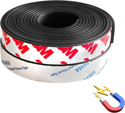 16 Feet Magnetic Strips with Adhesive Backing,Magnets Tape for Crafts,Flat Package (16 PCS 0.5X12") Strong Sticky Magnets