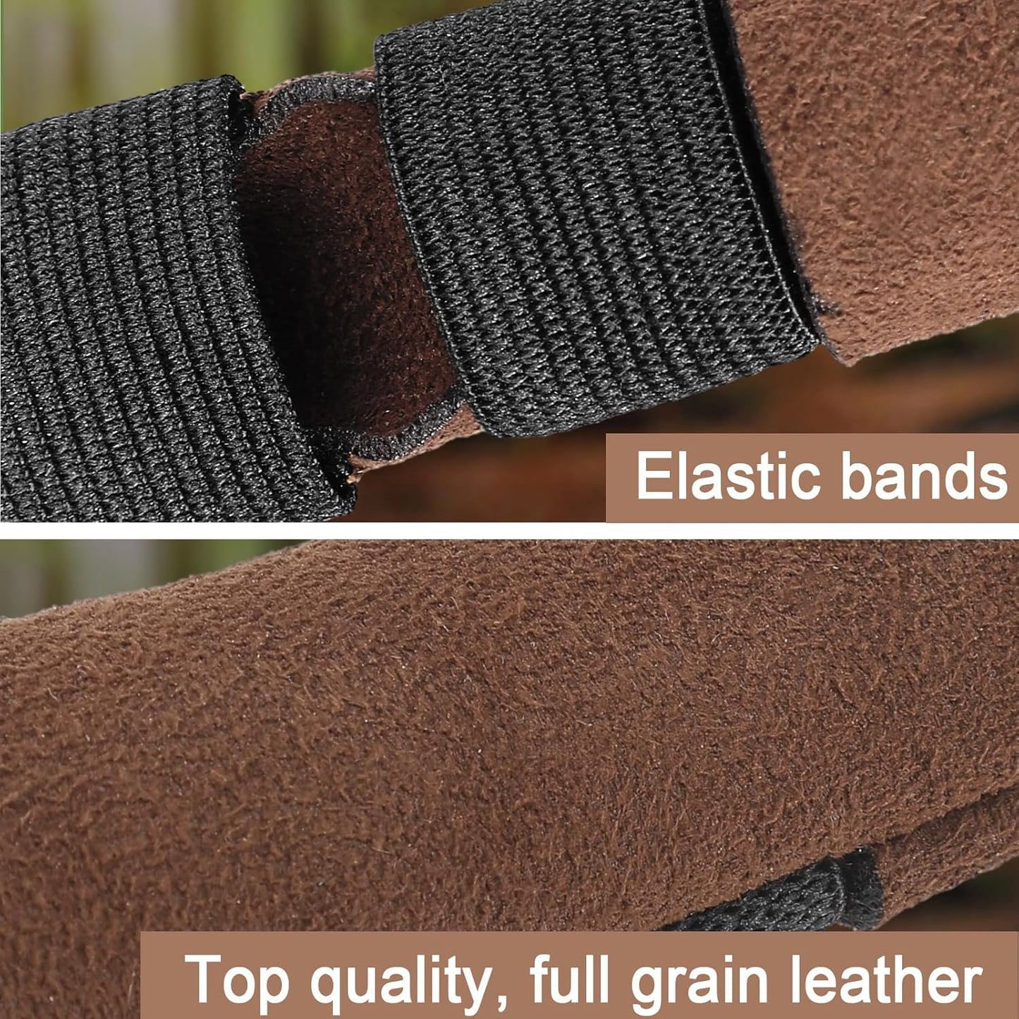 3 Pcs Thumb and Finger Guards for Wood Carving 3 Size Durable Leather Finger Protectors for Crafting Woodworking Kit, Comfortable Fit for All Hand Sizes