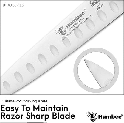 10-Inch Slicer knife With Granton edge, Black, DT-40 Series