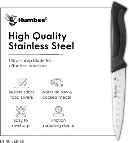 10-Inch Slicer knife With Granton edge, Black, DT-40 Series