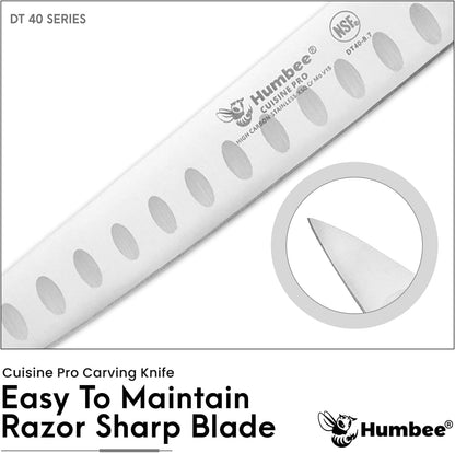10-Inch Slicer knife With Granton edge, Black, DT-40 Series