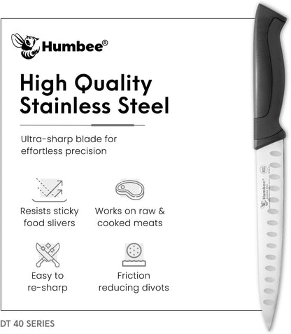 10-Inch Slicer knife With Granton edge, Black, DT-40 Series