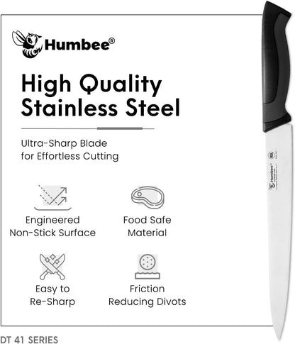 10-Inch Slicer knife With Granton edge, Black, DT-40 Series