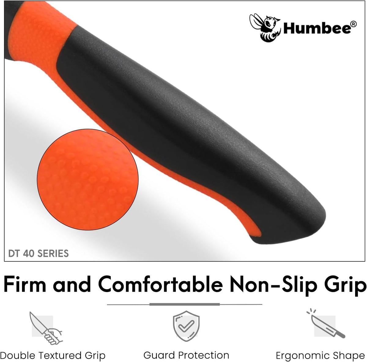 10-Inch Slicer knife With Granton edge, Black, DT-40 Series