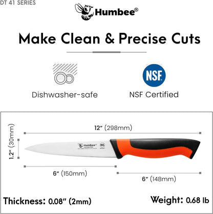10-Inch Slicer knife With Granton edge, Black, DT-40 Series