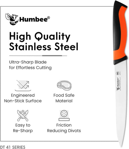 10-Inch Slicer knife With Granton edge, Black, DT-40 Series
