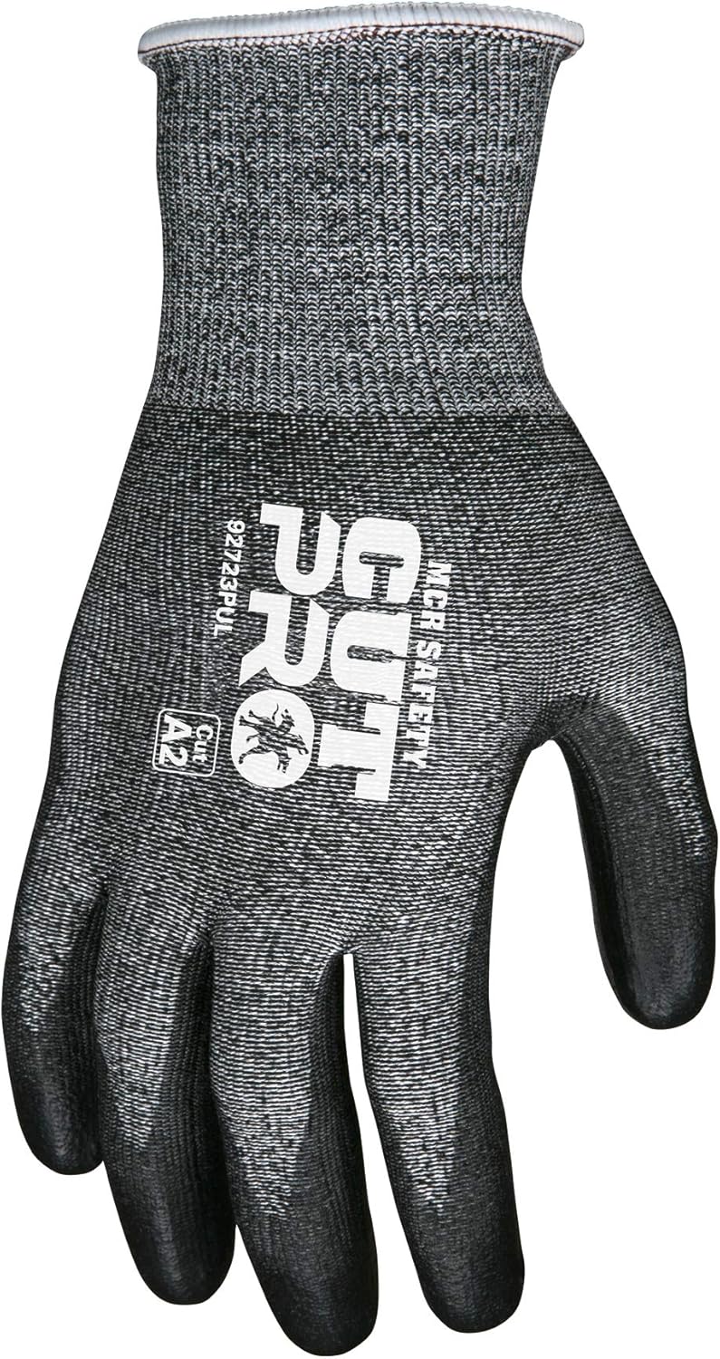 92723PUM Cut Pro 13 Gauge HyperMax Work Glove, Cut Protection Glove, Polyurethane Coated Palm & Fingertips, Medium
