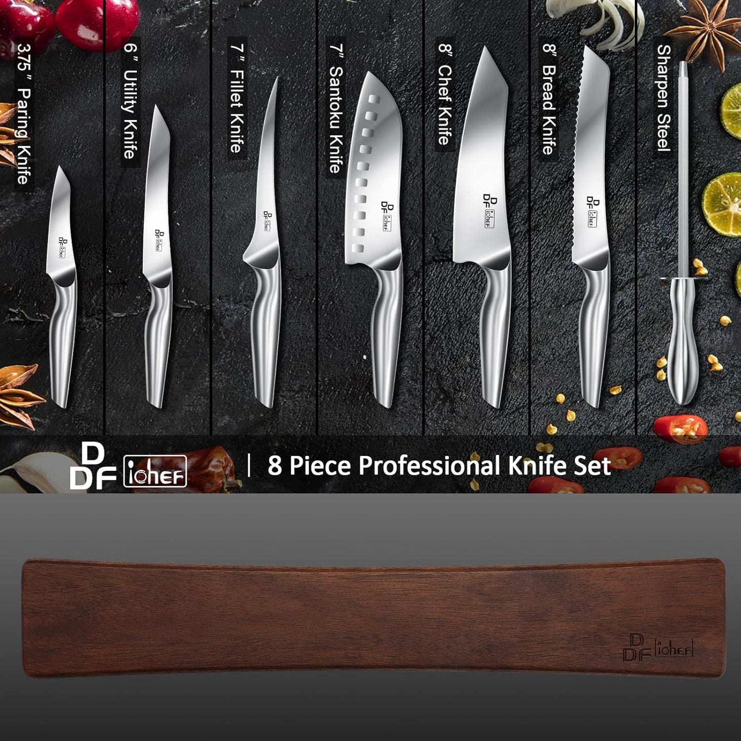 Steak Knives Set of 6, 4.5-Inch Serrated Steak Knives, Dishwasher Safe | Steak Knives High Carbon Stainless Steel, Serrated Knives with Ergonomic Hollow Handles, Silver, for Families & Restaurants
