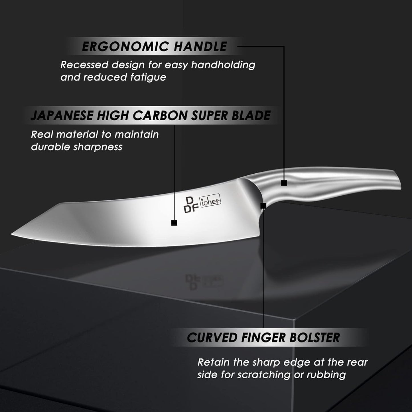Steak Knives Set of 6, 4.5-Inch Serrated Steak Knives, Dishwasher Safe | Steak Knives High Carbon Stainless Steel, Serrated Knives with Ergonomic Hollow Handles, Silver, for Families & Restaurants