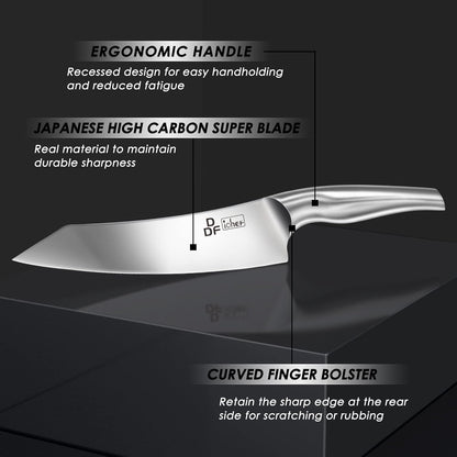 Steak Knives Set of 6, 4.5-Inch Serrated Steak Knives, Dishwasher Safe | Steak Knives High Carbon Stainless Steel, Serrated Knives with Ergonomic Hollow Handles, Silver, for Families & Restaurants