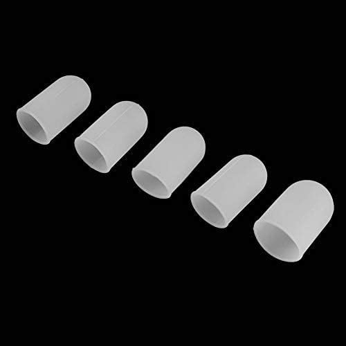 5pcs Silicone Finger Protector Thumbs Cover Fingertip Gloves for Heat Cooking Baking Barbecue B