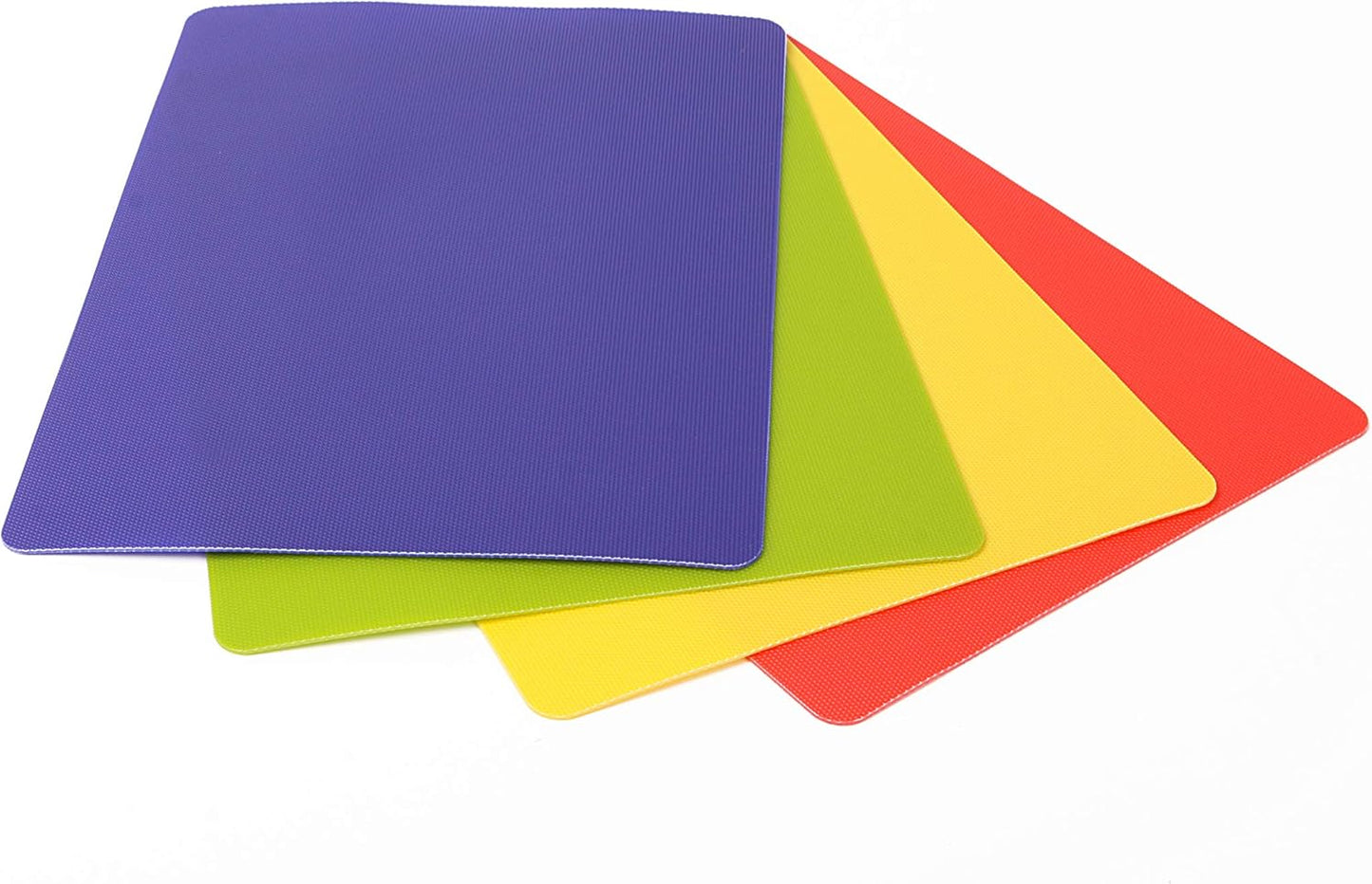 Heavy Duty Cutting Board Grippmat, Flexible Cutting Boards for Kitchen, Set of 4, Non Slip Plastic Board Cutting Mat Small Size 5.5 x 8, Blue, Green, Yellow, Red Set, Kitchen Gadgets
