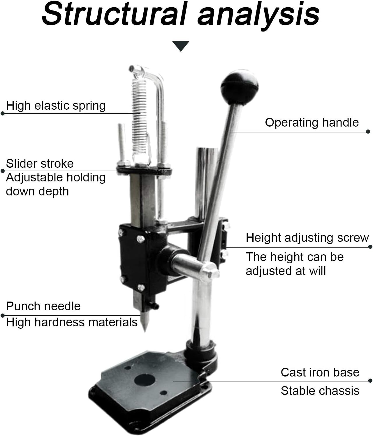 Manual Oyster Shucker Cast Iron Machine - Oyster & Clam Opener Set Shucking Machine Seafood Tools