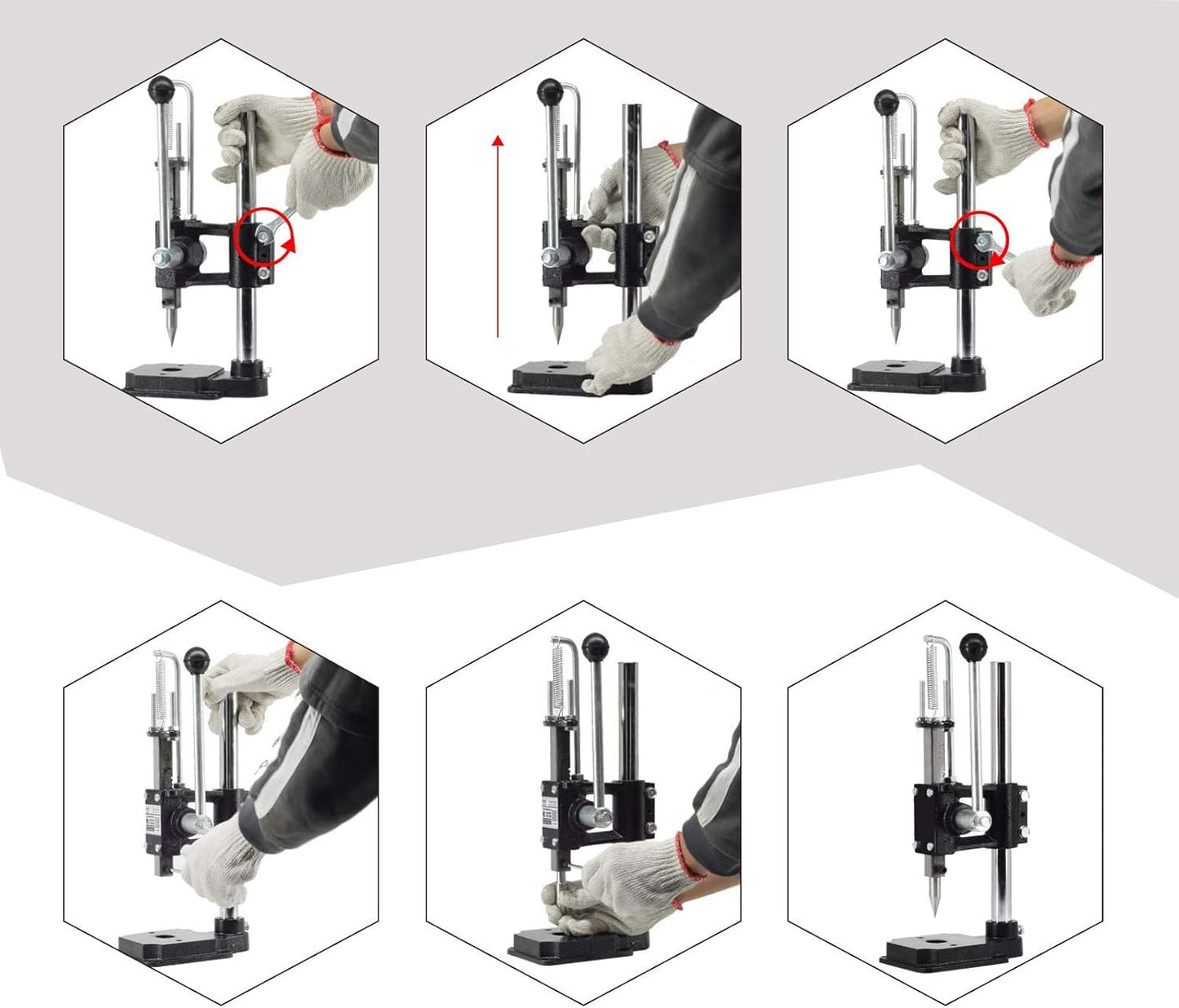 Manual Oyster Shucker Cast Iron Machine - Oyster & Clam Opener Set Shucking Machine Seafood Tools