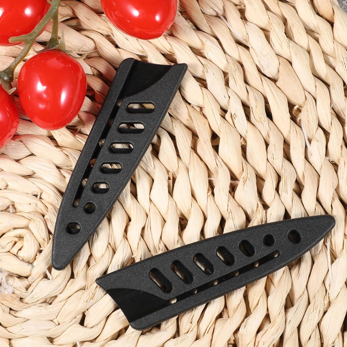 2 Pcs Knife Sheath Blade Protector Kitchen Safety Knife Covers or Sleeves for 3.5 inch Paring Knives Black Universal Plastic Knives Guards for Kitchen